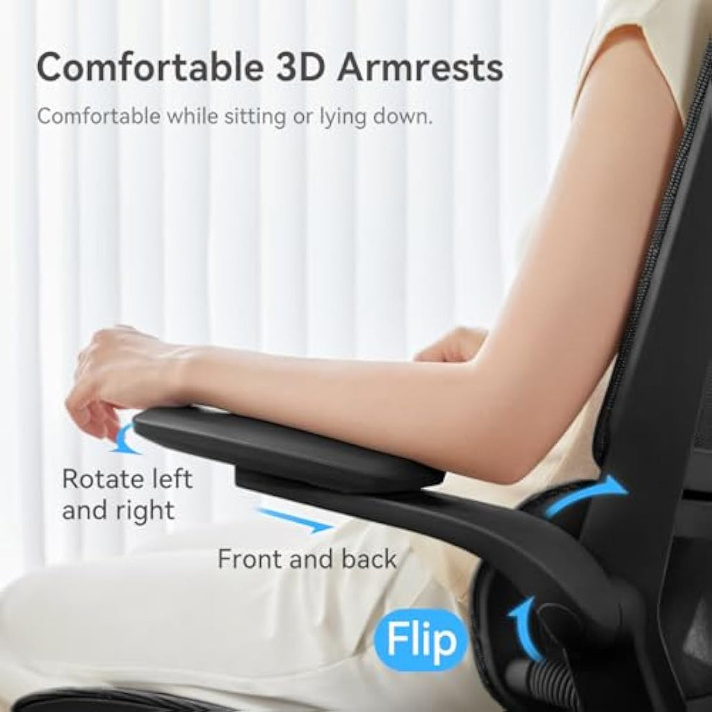 SIHOO M59AS Ergonomic Office Chair | 3D Flip-up Armrests & Lumbar Support