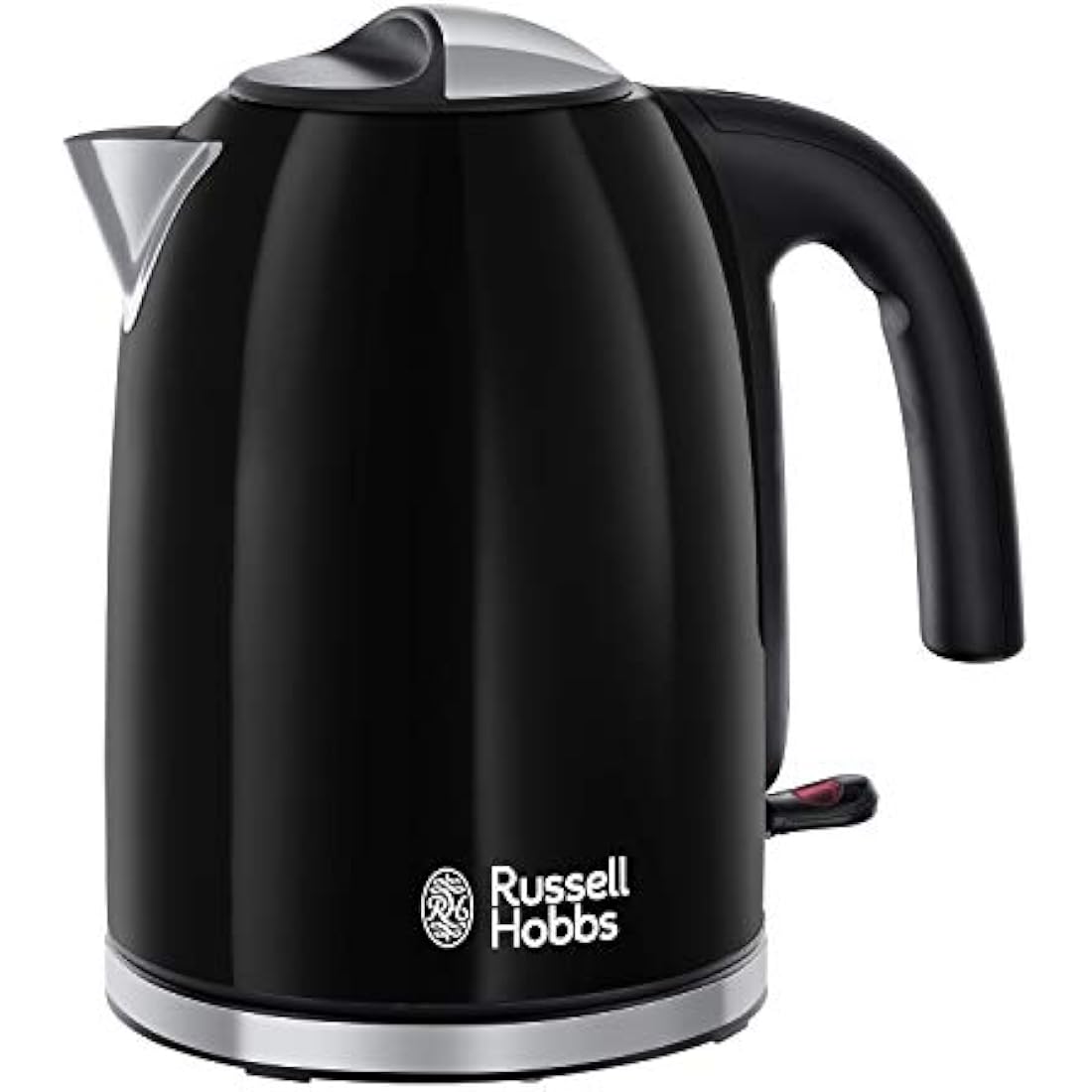 Russell Hobbs 1.7L Electric Kettle – Black Stainless Steel Fast Boil