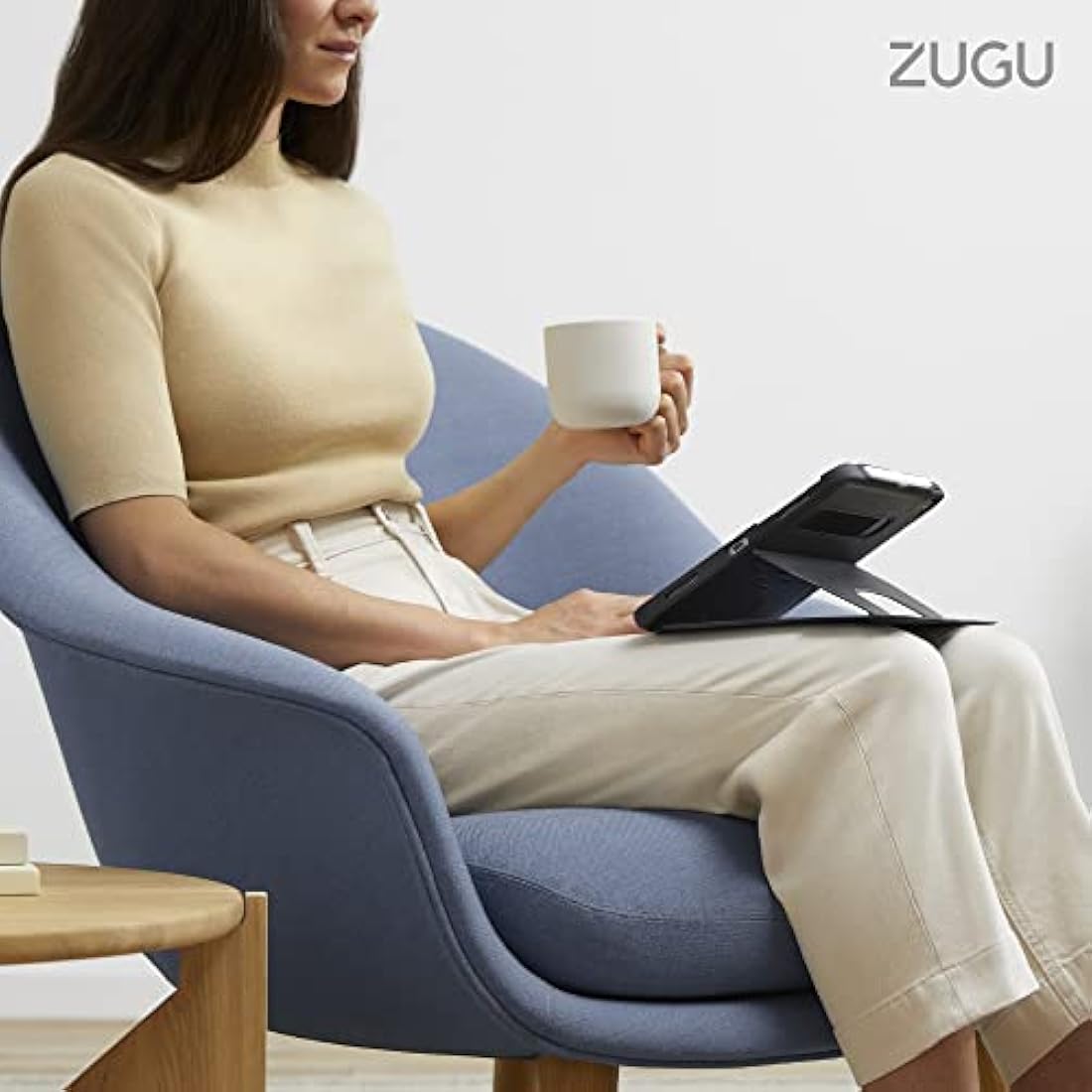 ZUGU iPad Air 11 M3/M2 & 10.9 Case | Slim Magnetic Stand Cover - Black