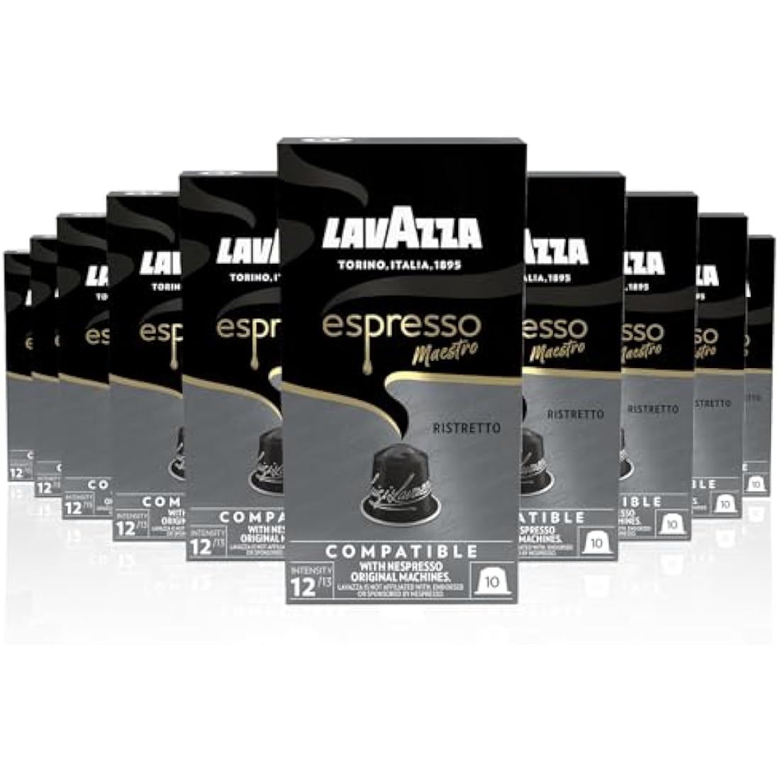 Lavazza Espresso Maestro Ristretto - 100 Nespresso Compatible Capsules