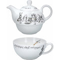 V&A Alice in Wonderland Tea for One Set - Fine China Teapot & Cup, 250ml