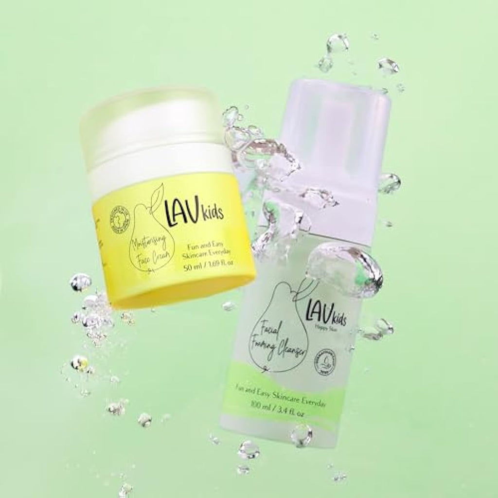 Lav Kids Skincare Bundle | Natural Face Cleanser & Moisturiser Set