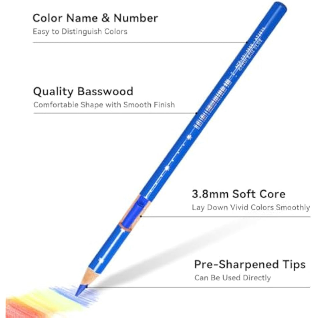 Arrtx 126 Coloured Pencils Set – Professional Soft Core Drawing Pencils