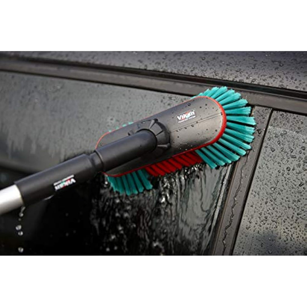 Vikan Waterfed Vehicle Brush – Soft Split Bristles, Angle Adjustable