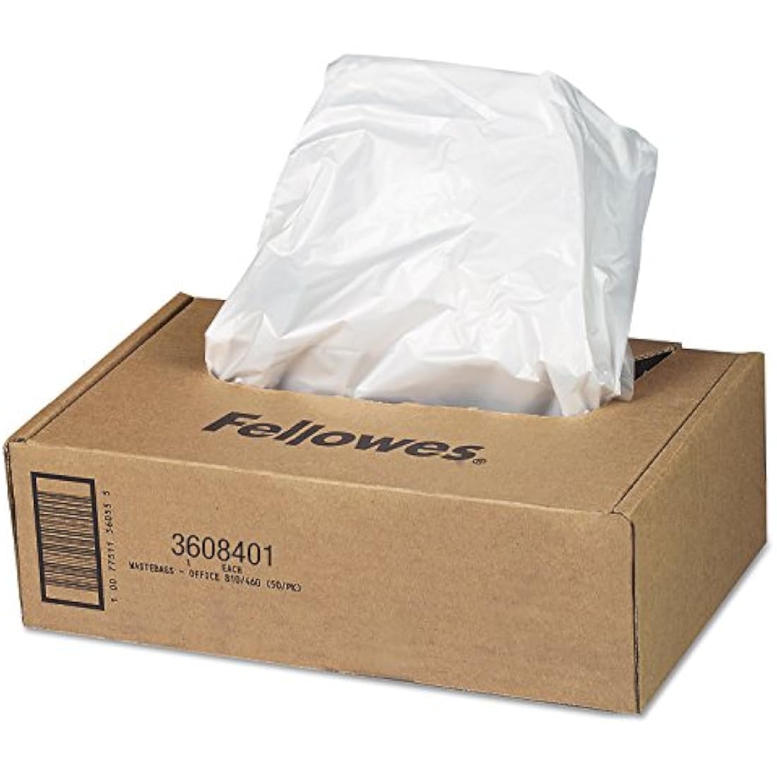 Fellowes Shredder Bags 60-75 Litre | Recyclable Plastic - 50 Pack
