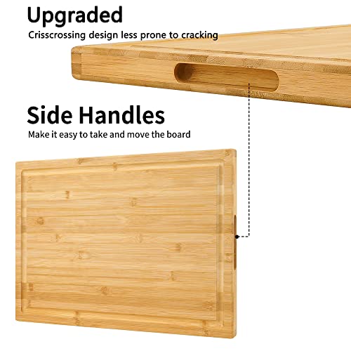 Utoplike Extra Large Bamboo Cutting Board | 60x40cm Butcher Block