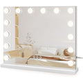 Dripex Hollywood Vanity Mirror with 14 Dimmable LED Bulbs - 50x42cm White