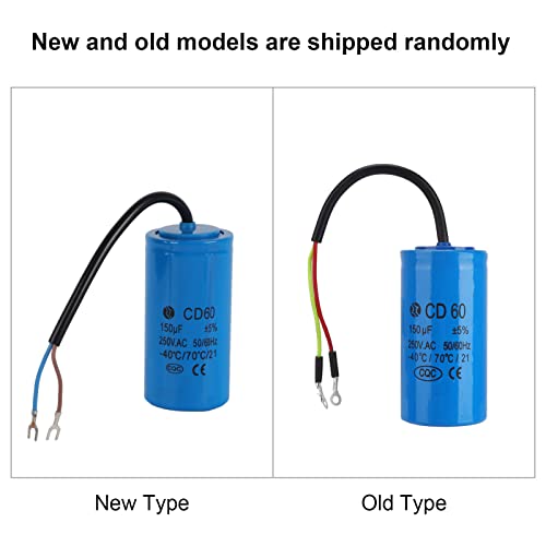Jolof Store CD60 150uF 250V AC Motor Start Run Capacitor for Compressors