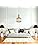 Jolof Store Modern Amber Glass Pendant Light – Gold Copper Hanging Lamp
