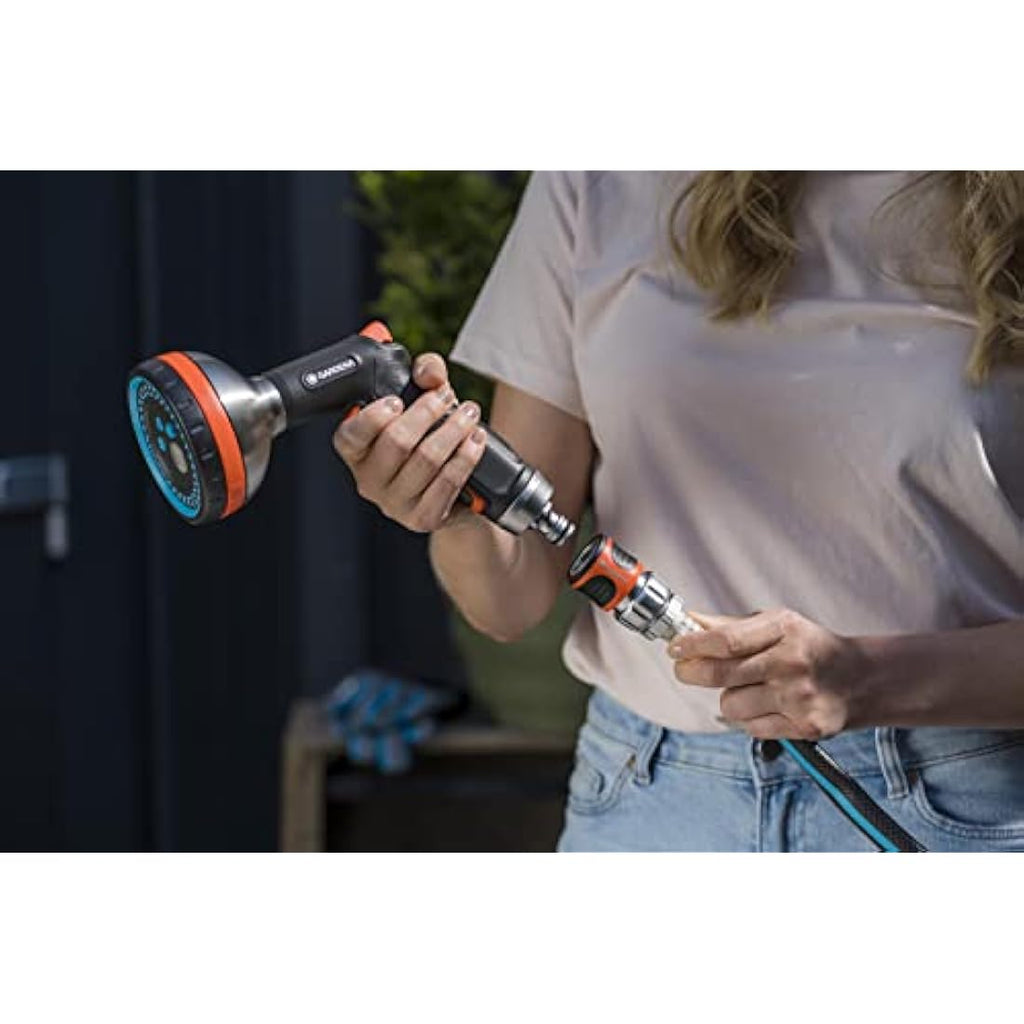 Gardena Premium Metal Hose Connector Set | Quick Connect for 1/2 & 5/8"