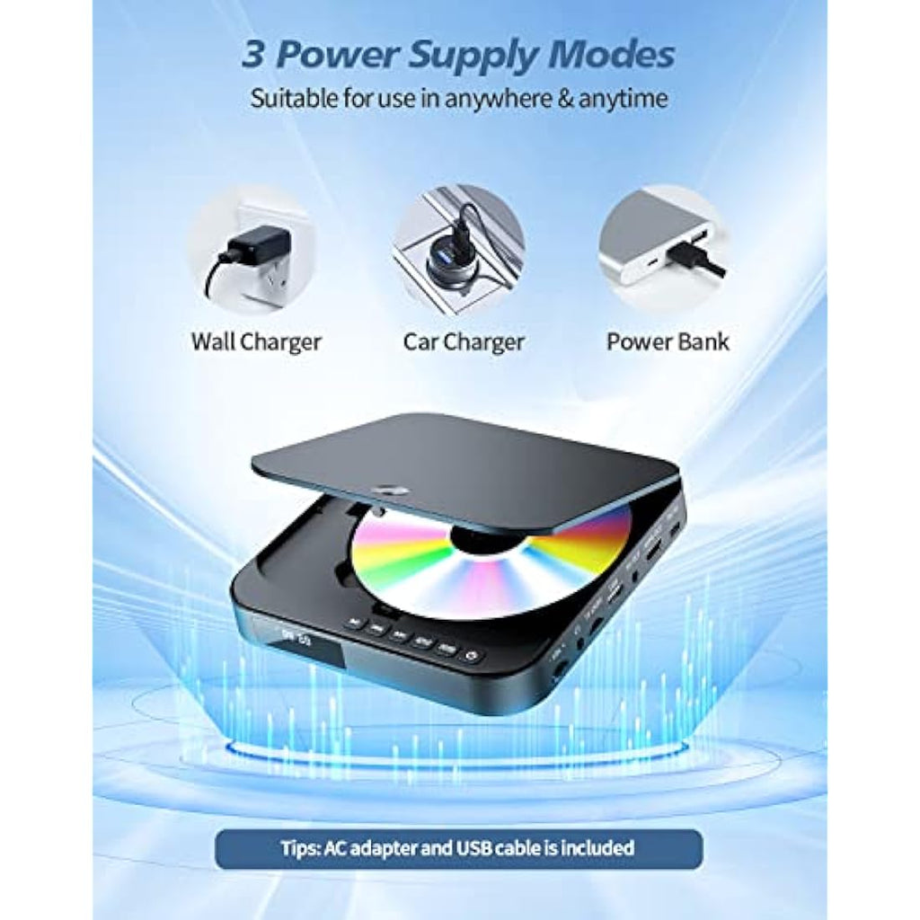 DESOBRY Mini DVD Player – 1080P HDMI Region Free Player for TV & RV
