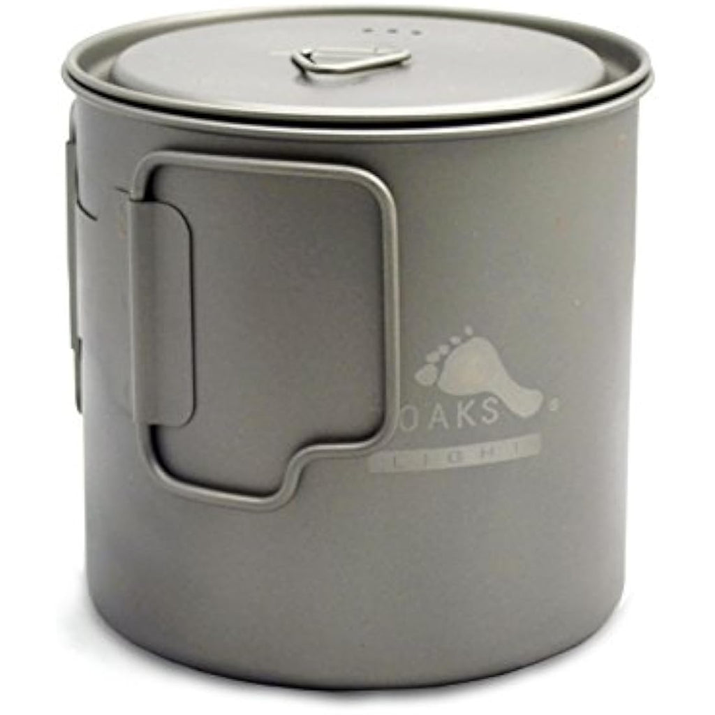 TOAKS Ultralight Titanium Camping Pot and Cup - 650ml (POT-650-L)