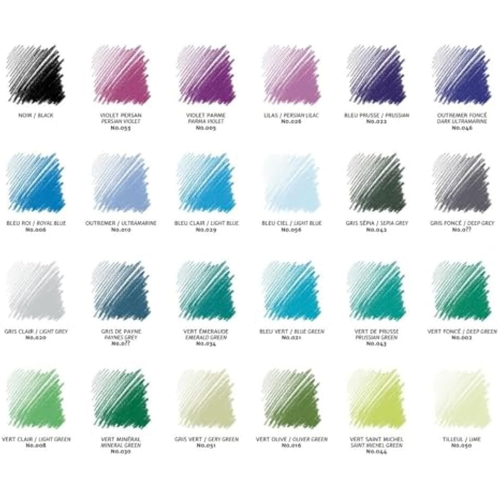 Conte a Paris Pastel Pencil Set - Assorted Colors - Set of 48 Pencils