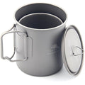 TOAKS Ultralight Titanium Cup – Portable Camping Mug with Mesh Bag