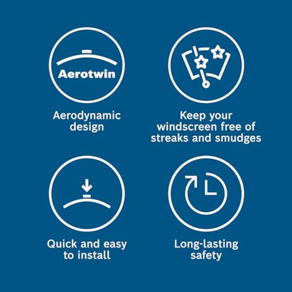 Bosch Aerotwin A864S Wiper Blade Set – 650mm/450mm Front Wipers