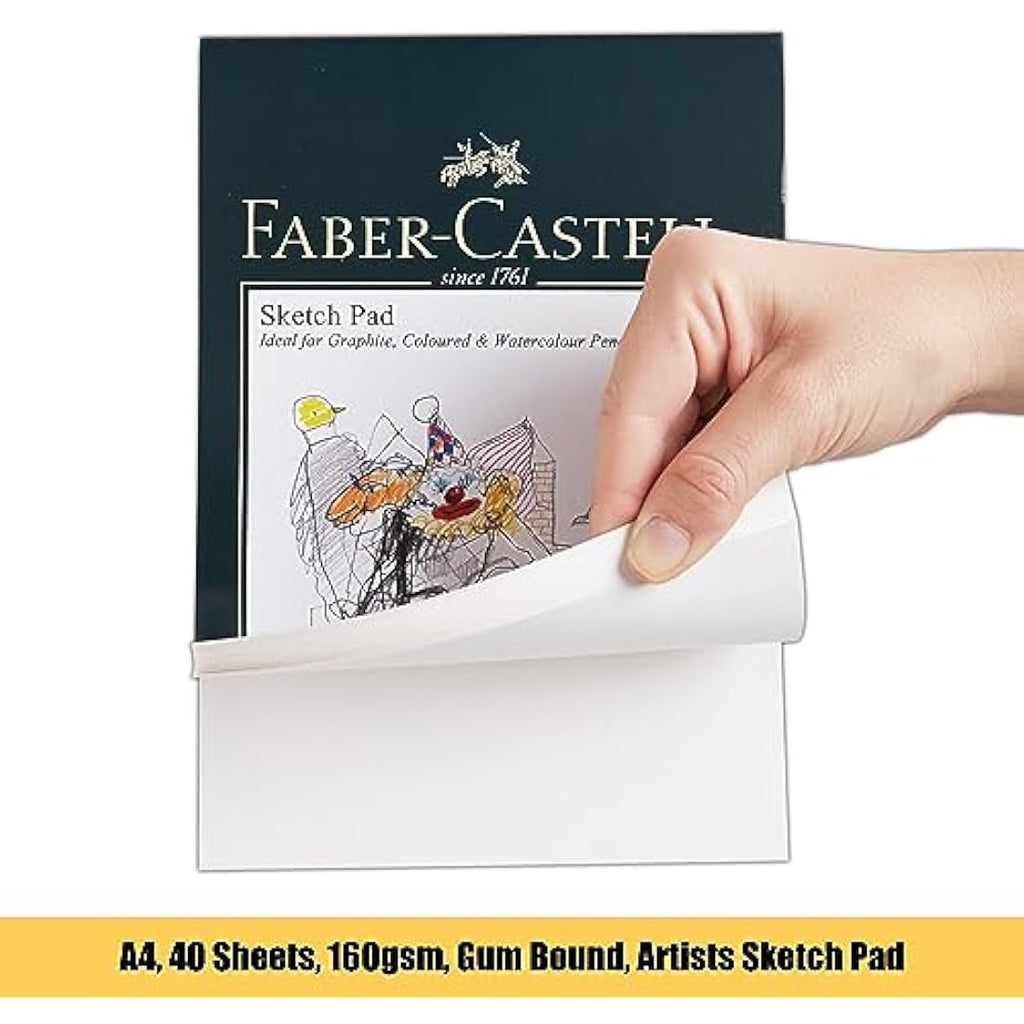 Faber-Castell Polychromos Pencils Tin of 36 & A4 Sketch Pad Art Set