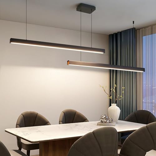 200cm Linear LED Pendant Light – Dimmable Kitchen Island Chandelier