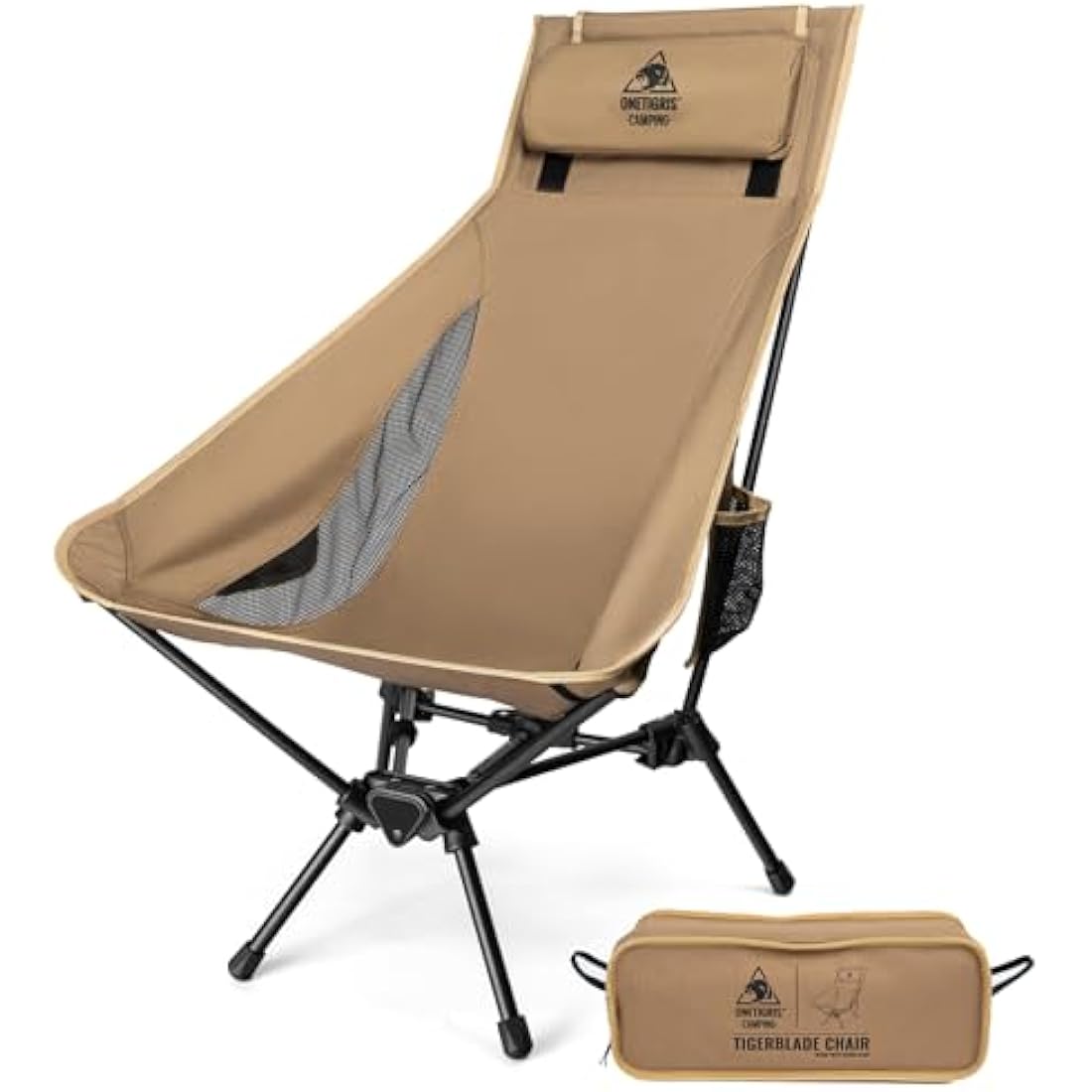 OneTigris Tigerblade High Back Camping Chair | Heavy Duty Folding Seat