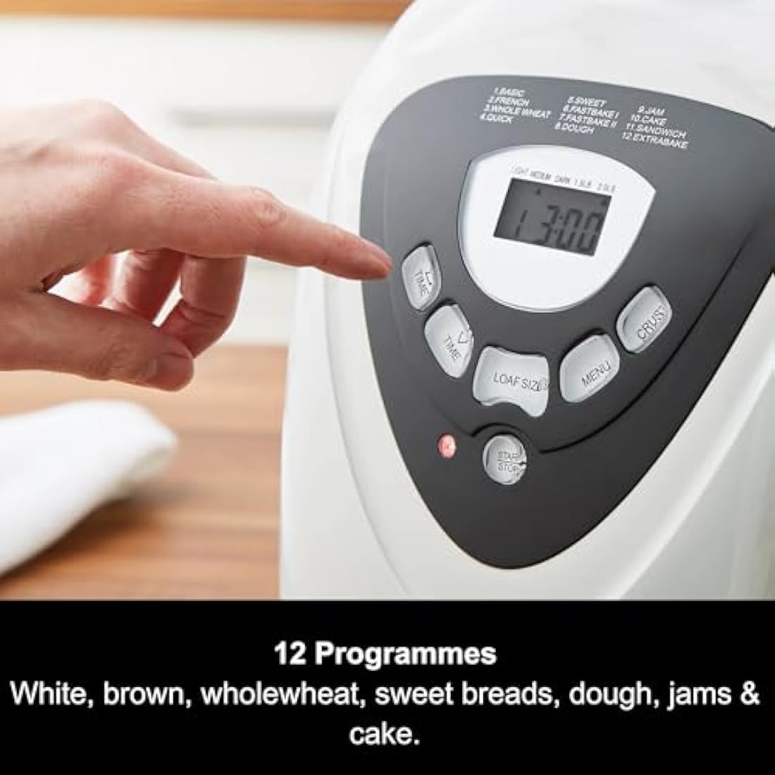 Morphy Richards Fastbake Breadmaker – 12 Programs & 2lb Loaf Size