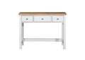 TAD Astbury 3 Drawer Dressing Table - White and Oak Vanity Desk
