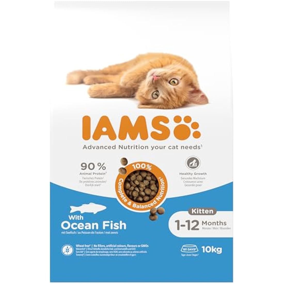 IAMS Kitten Dry Cat Food – Ocean Fish High Protein Formula 10kg