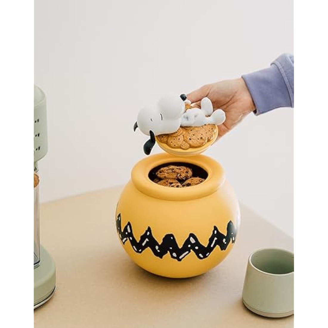 Grupo Erik Snoopy Ceramic Cookie Jar – Airtight Peanuts Biscuit Barrel
