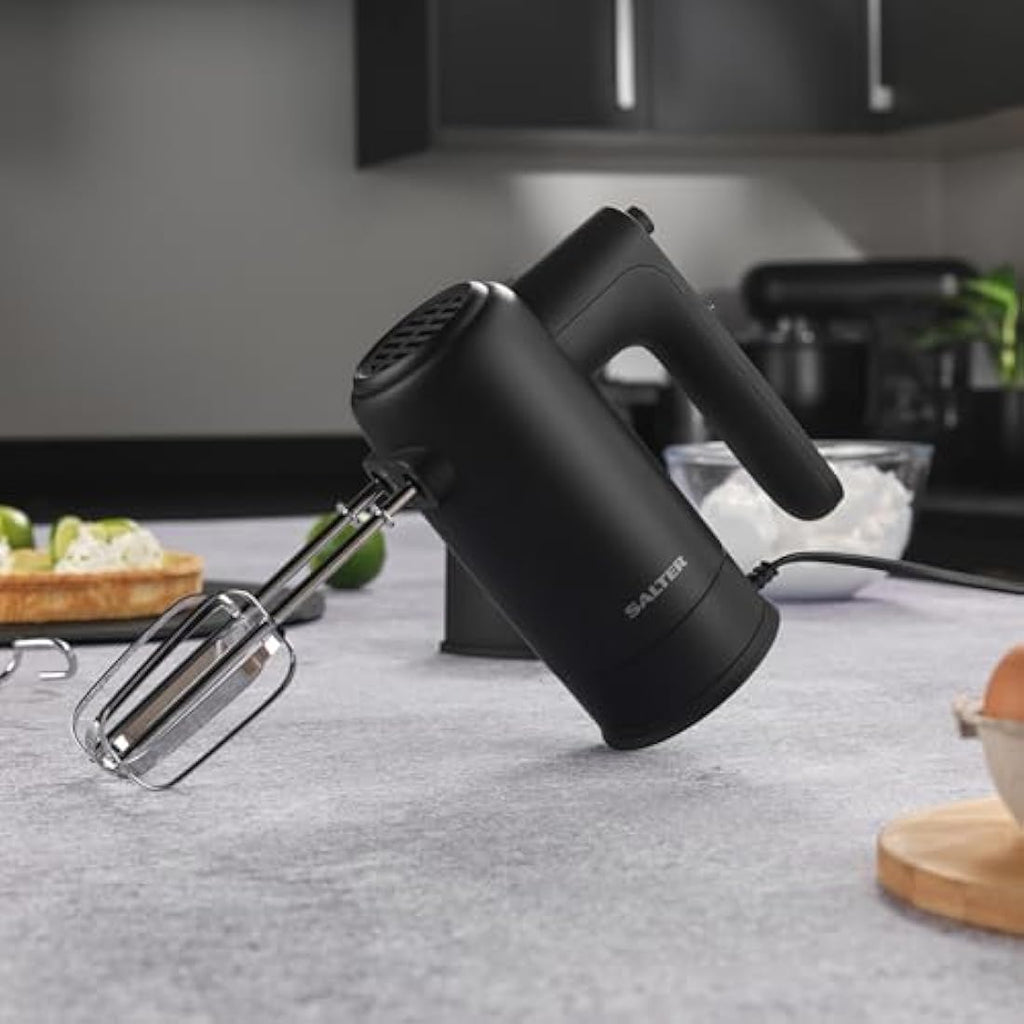Salter Kuro Electric Hand Mixer – 300W Whisk with 5 Speeds & Turbo