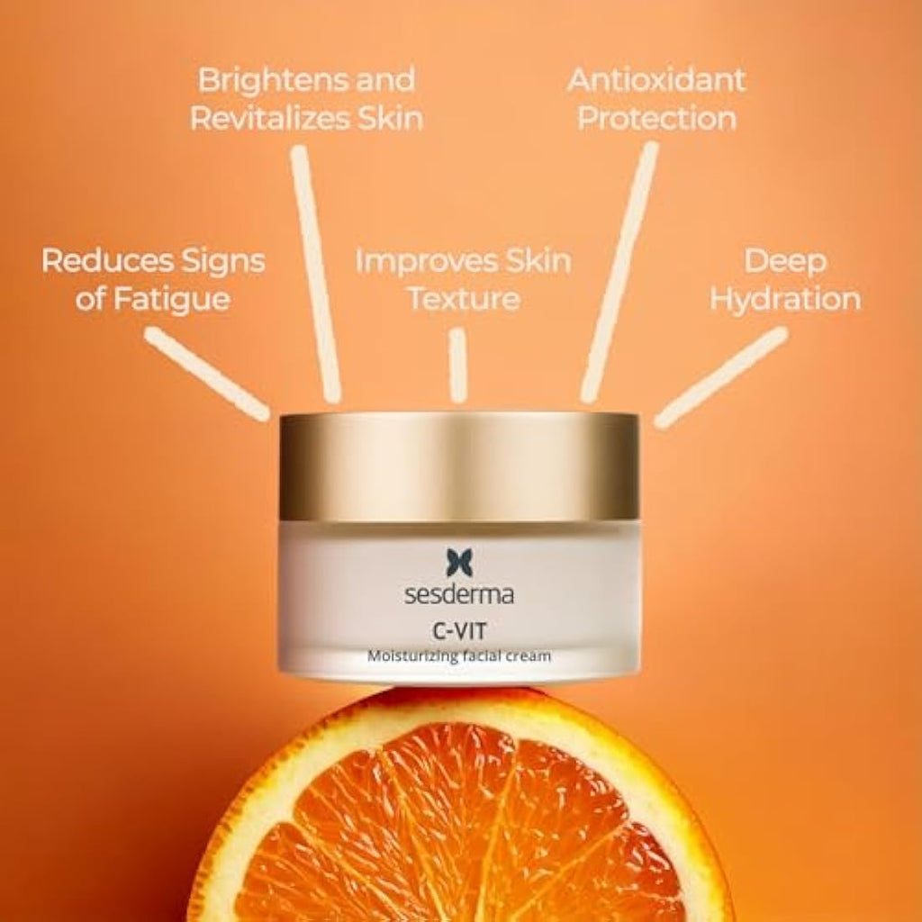 Sesderma C-Vit Moisturising Facial Cream – Vitamin C & Antiox – 50 ml