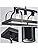 Jolof Store 5-Light Linear Farmhouse Chandelier | Rustic Wood Grain