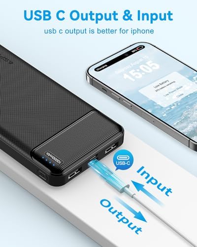 AsperX 10000mAh Power Bank 2-Pack | Slim USB-C Portable Charger
