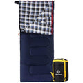 REDCAMP Cotton Flannel Sleeping Bag | 3-Season Warm Envelope for Adults