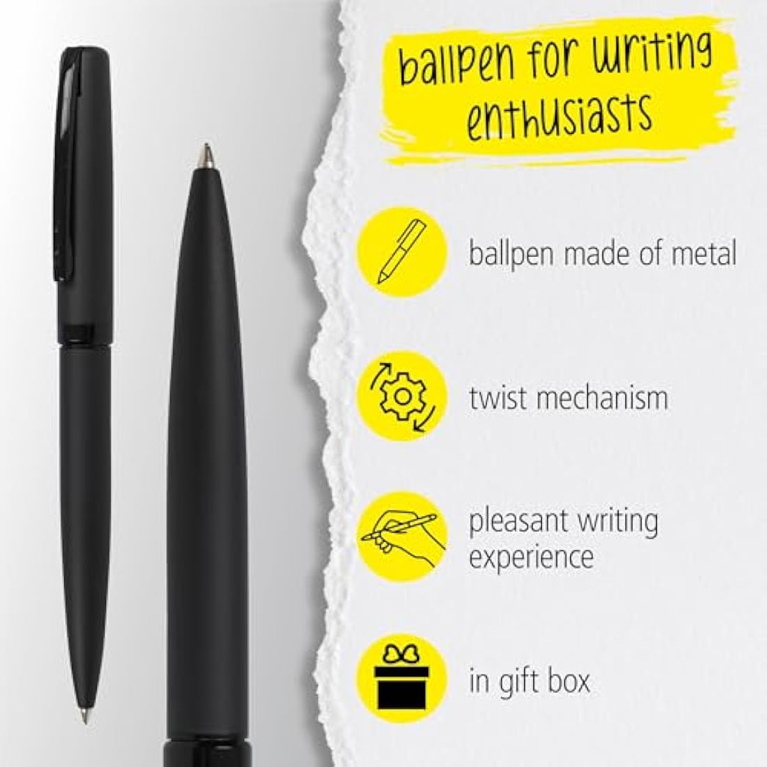 Eleganza Fountain Pen & Ballpoint Set with Leather Case