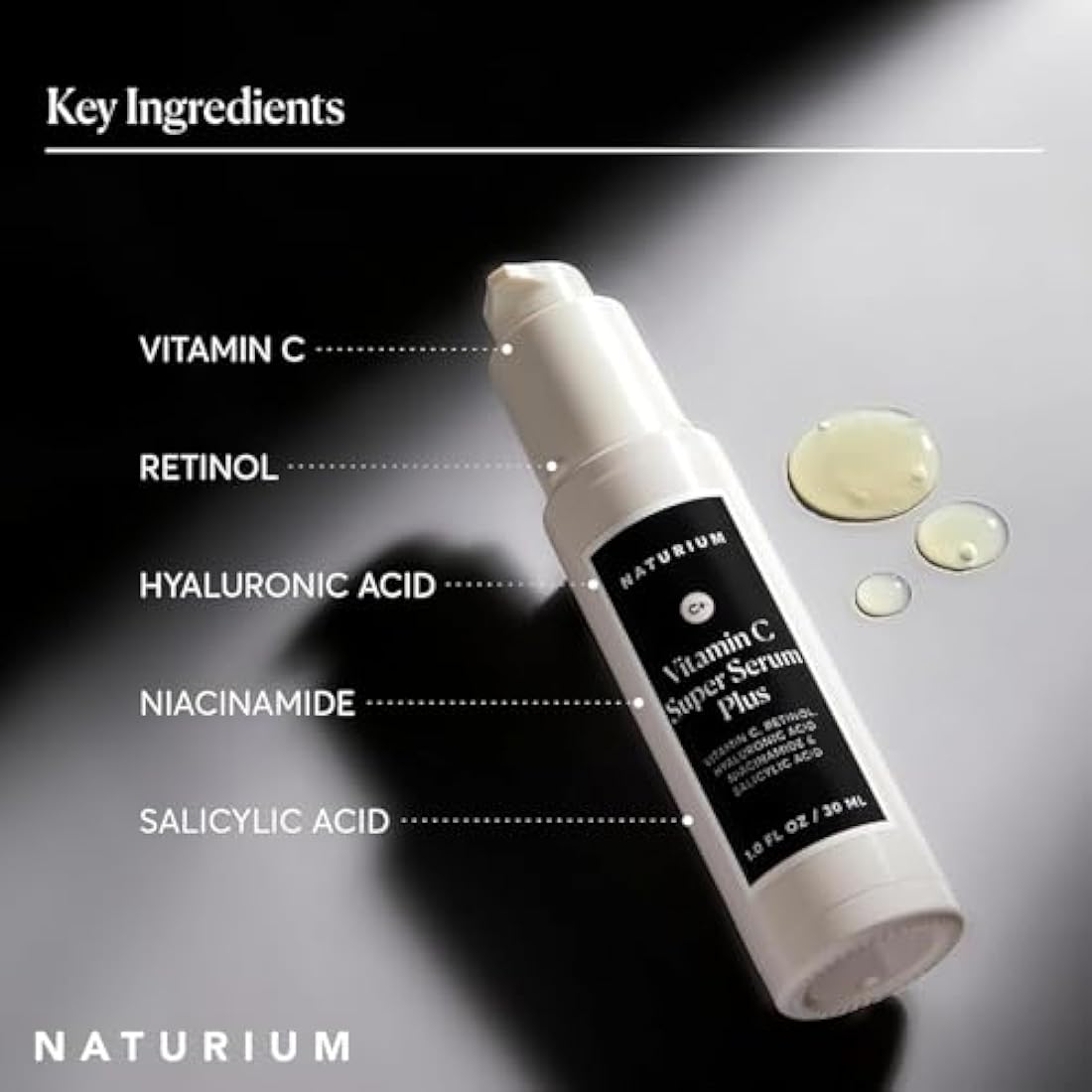 Naturium Vitamin C Super Serum Plus – Brightening Face Serum with Retinol