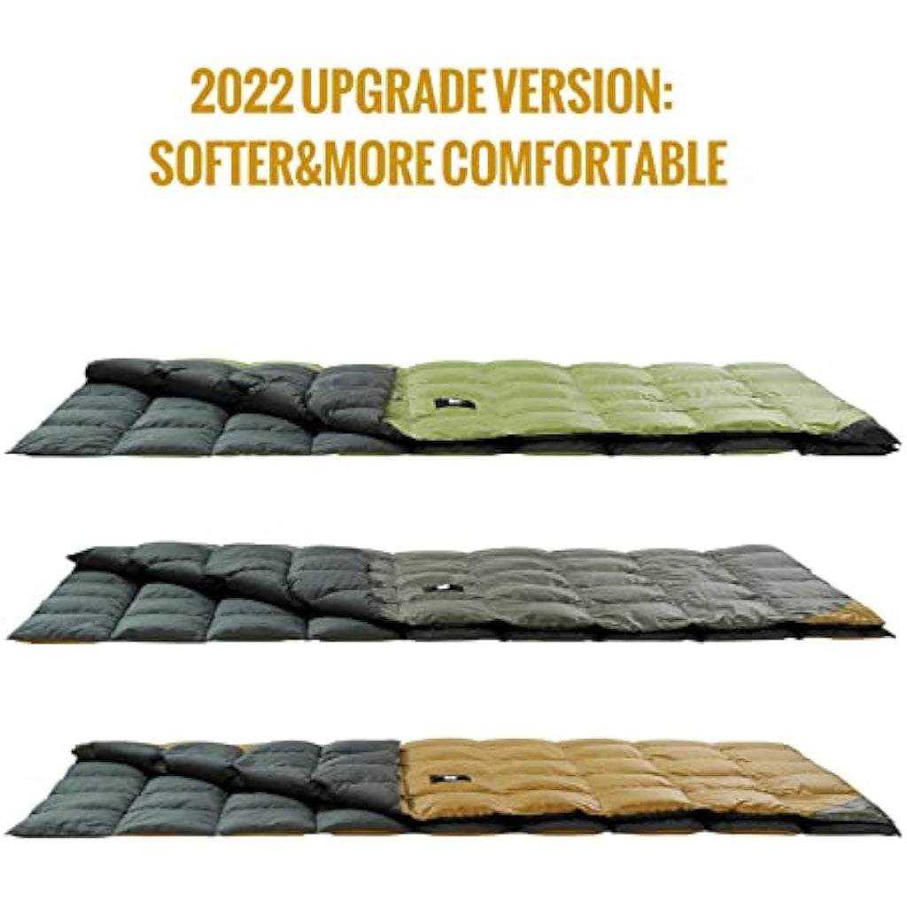 OneTigris Down Camping Blanket | 600 Fill Power Packable Puffy Quilt