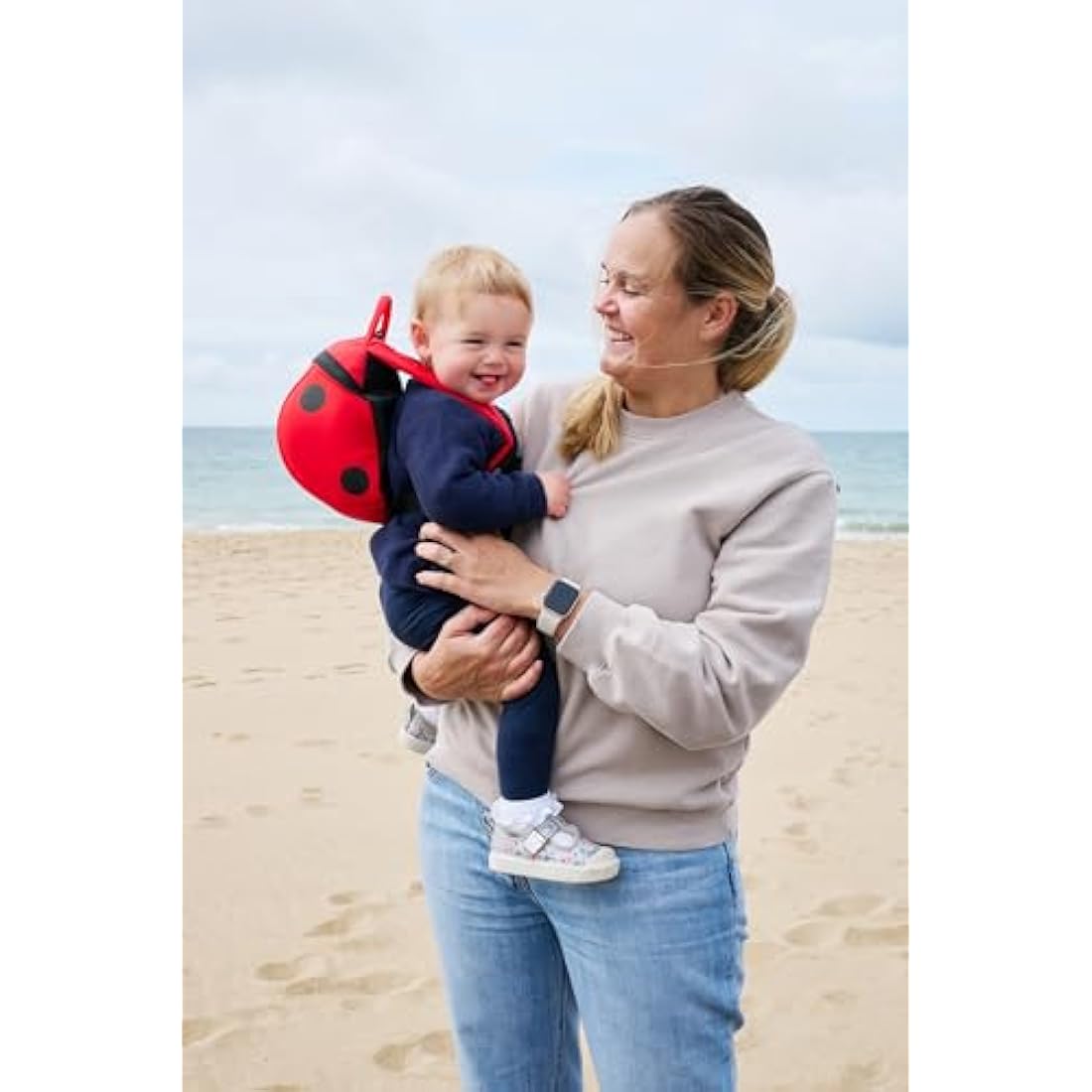 LittleLife Toddler Backpack with Safety Reins - Ladybird Design (1-3 Years)