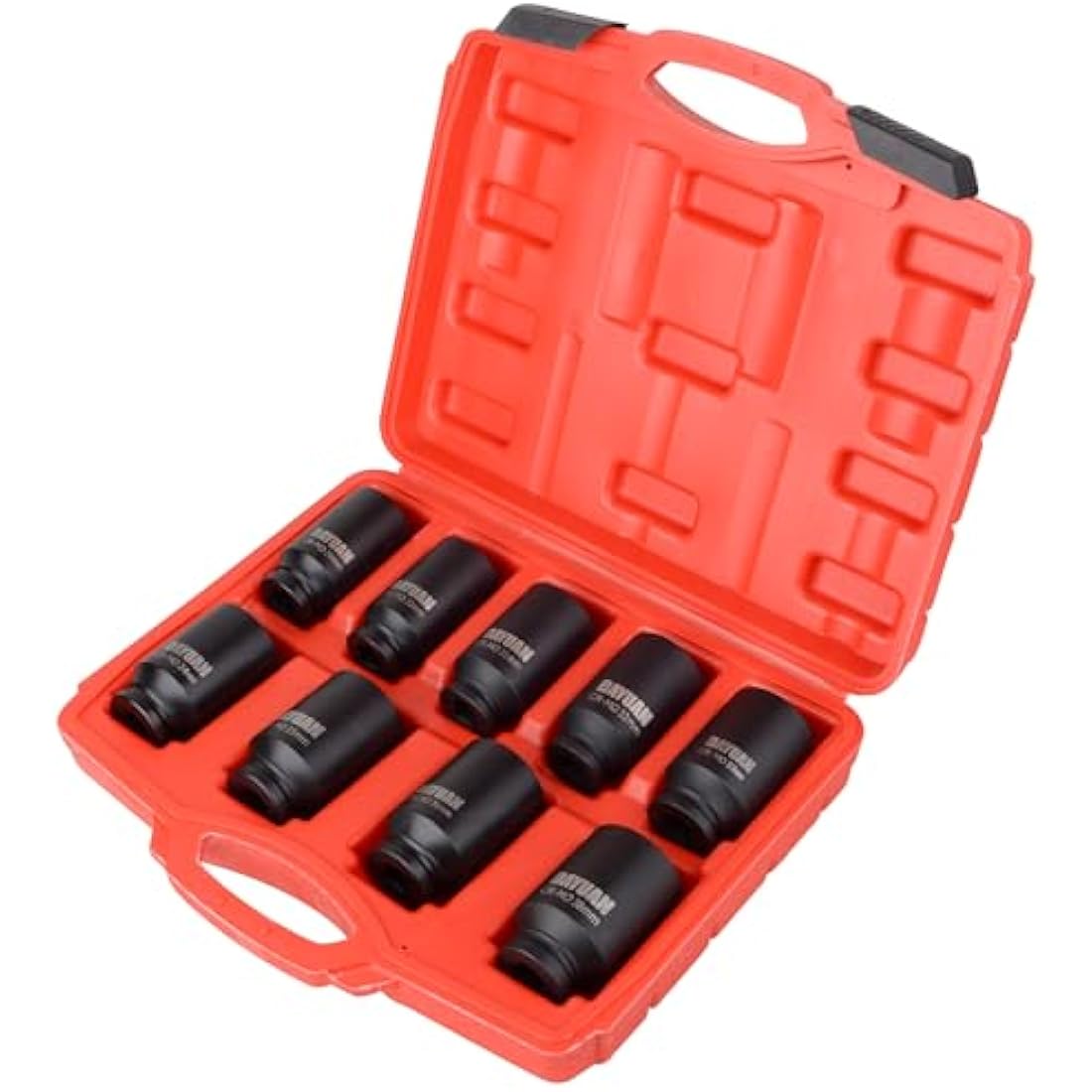 9-Piece Axle Hub Nut Impact Socket Set | 1/2" Drive 29-38mm