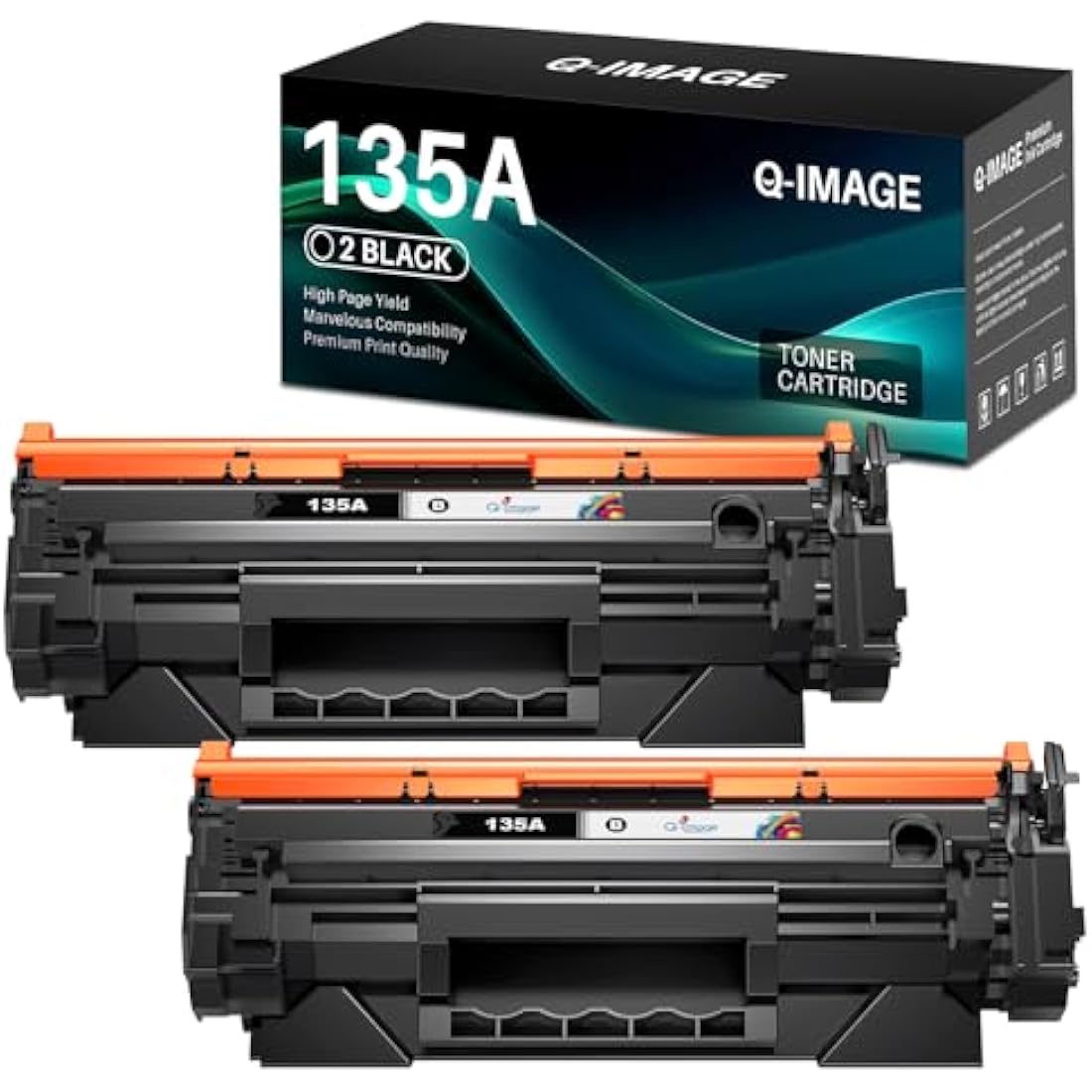 Q-image 135A W1350A Toner Cartridge for HP LaserJet M209 M234 (2-Pack)