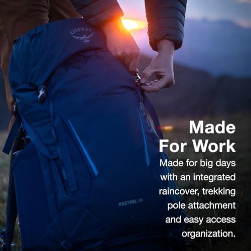 Osprey Kestrel Men's Hiking Backpack – Durable Outdoor Trekking Pack
