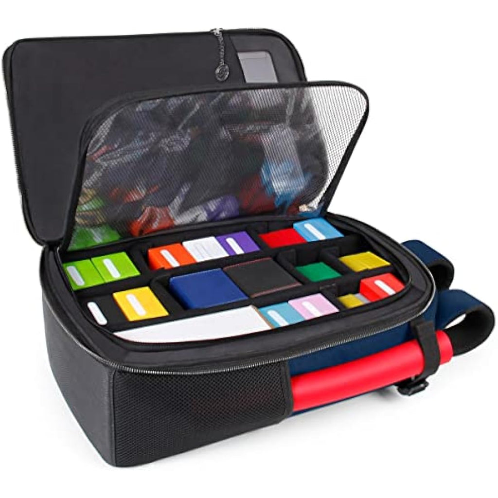Jolof Store MTG Backpack - TCG Card Storage & Deck Box Case - Dragon Blue