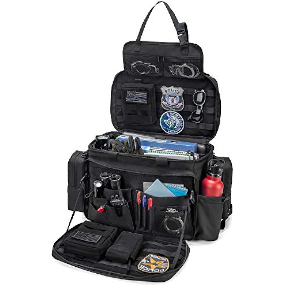Trunab Tactical Police Gear Bag | MOLLE Car Organizer for 15.6" Laptop