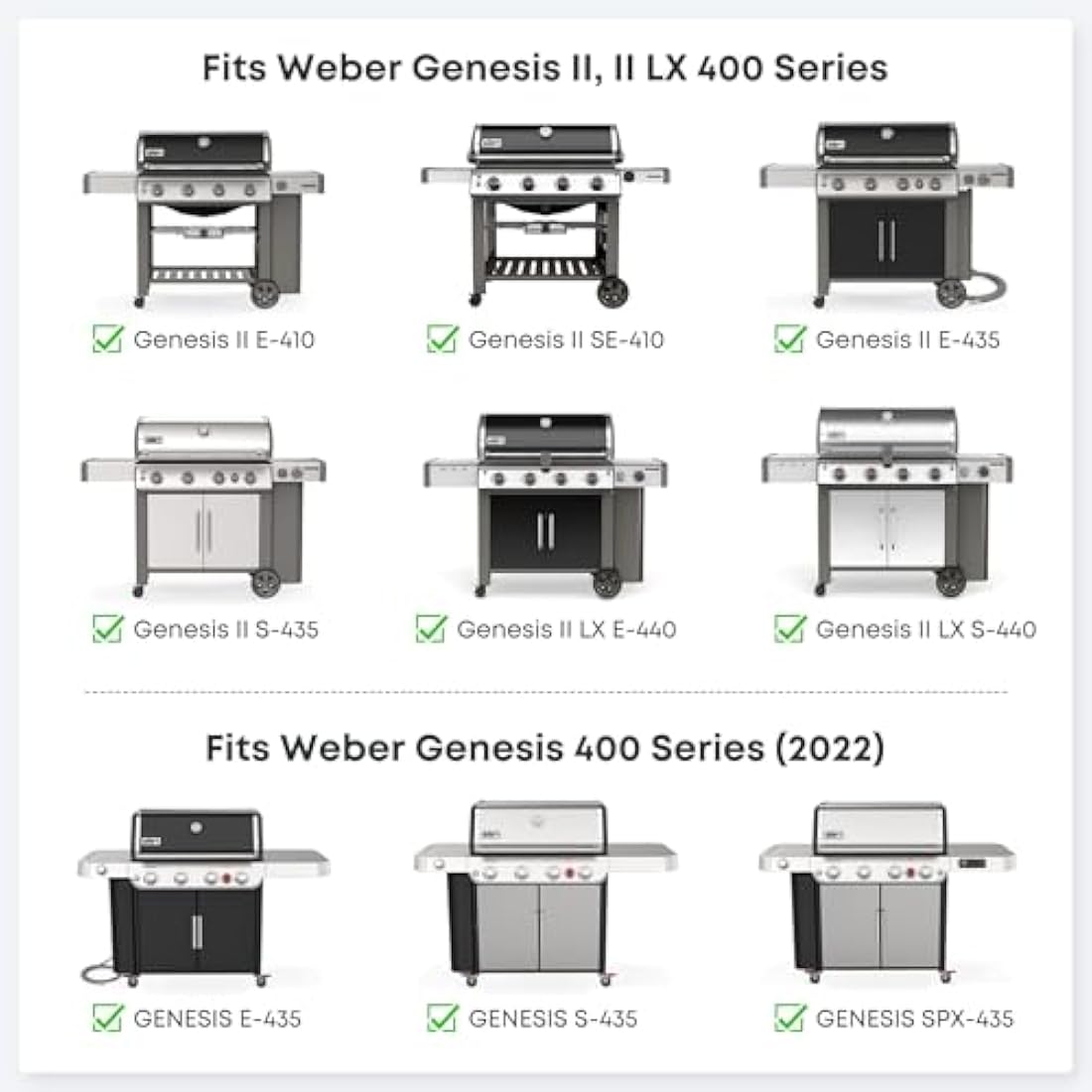 Onlyfire Nonstick Ceramic Griddle for Weber Genesis II 400 Series Grills
