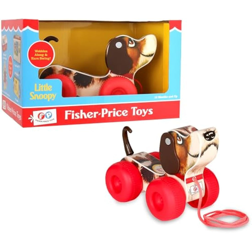 Fisher Price Classics Little Snoopy Pull Along Toy - Retro Dog for Kids