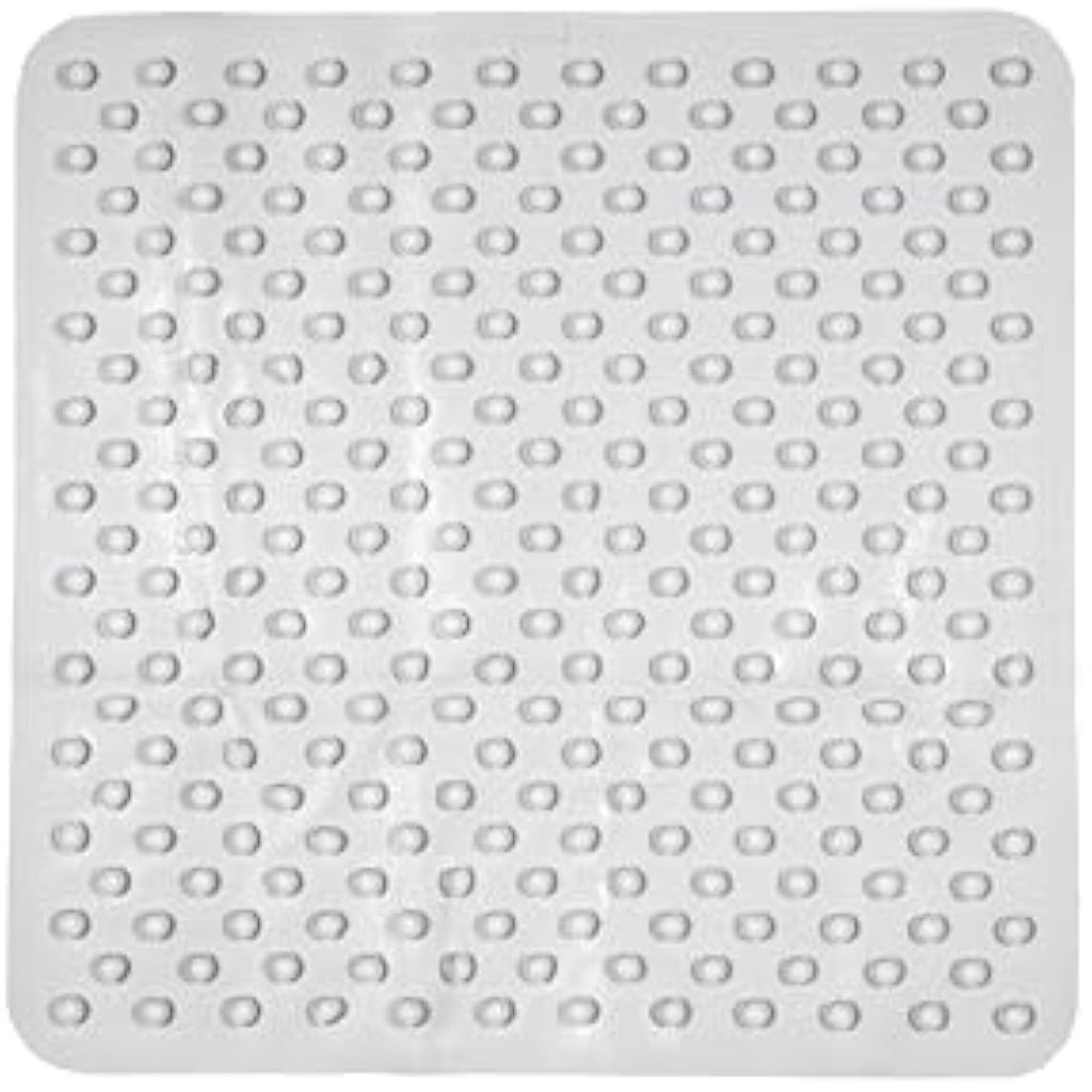 Croydex Rubagrip Square Shower Mat – Non-Slip Natural Rubber, 53x53cm