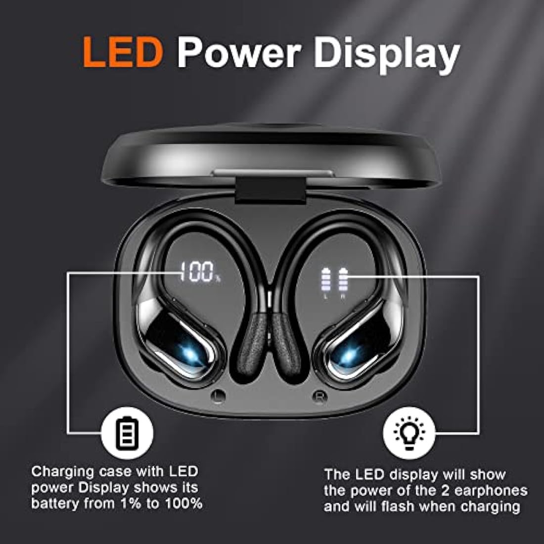 Ltinist Wireless Earbuds – Bluetooth 5.3 Sports Headphones with 75H Playtime