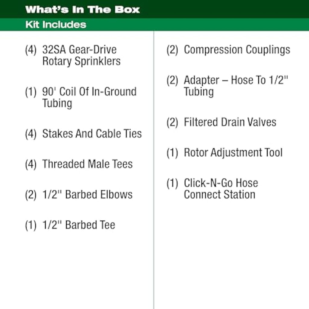 Rain Bird 32HE In-Ground Pop-up Sprinkler Kit with Hose Connection