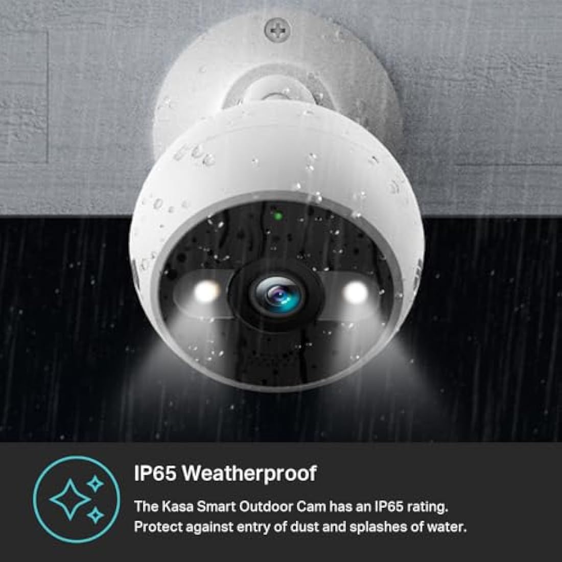Kasa 4MP 2K Outdoor Security Camera – IP65 Weatherproof & Night Vision