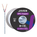 JAVEX 16 Gauge OFC Speaker Wire | UL-CL3 Certified Audio Cable, 30.5M