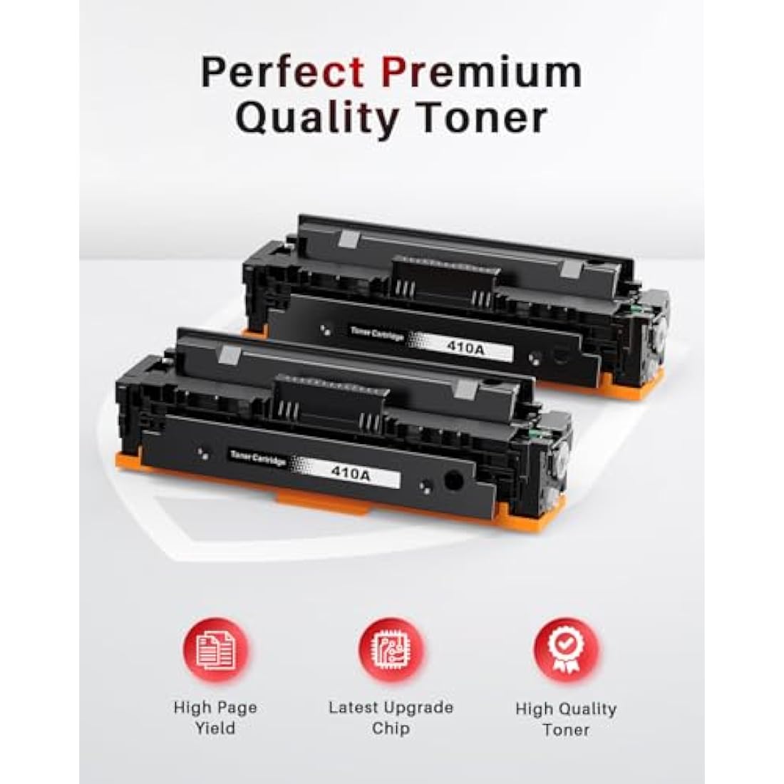 Halloya 410A CF410A Black Toner Cartridge 2-Pack for HP LaserJet Pro