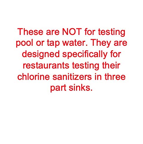 Chlorine Sanitizer Test Strips 10-200 ppm | 600 Count Pack