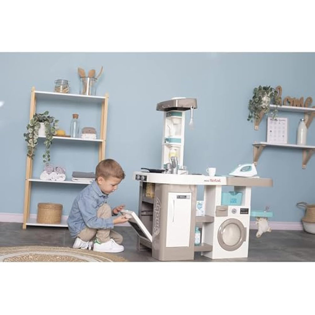 Smoby Tefal Studio Utility Kitchen – Kids Pretend Play Toy Set